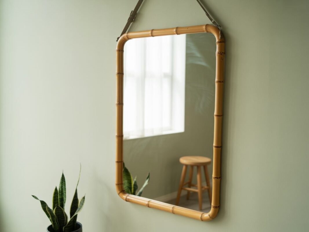 ekologiczne lustro bambusowe
